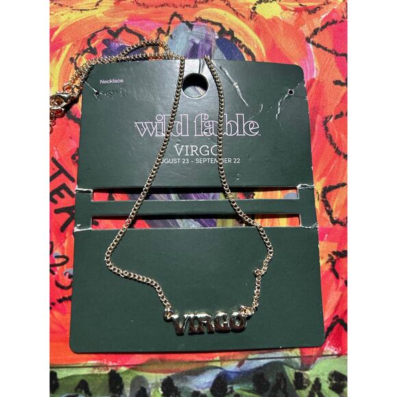 ⭐️ Virgo Necklace Gold Color Costume Jewelry‎ Women Wild Fable August September - Picture 2 of 2